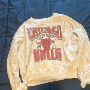 Abercrombie & Fitch Cream Fleece Pullover